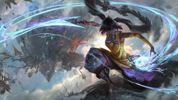 《LOL》“尼菈”原画及技能演示 ;轻纱飞漾纵情逐流！ ;
