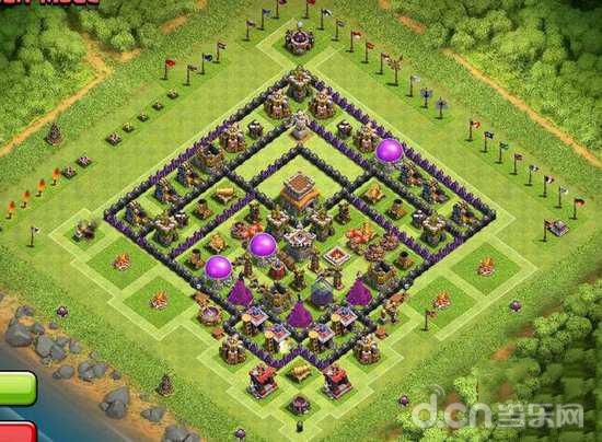 部落冲突COC&nbsp8本防龙神阵推荐