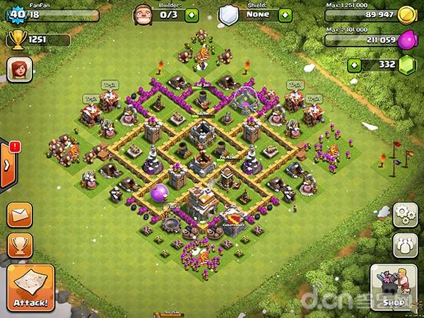 部落冲突COC&nbsp7本回旋镖神阵推荐