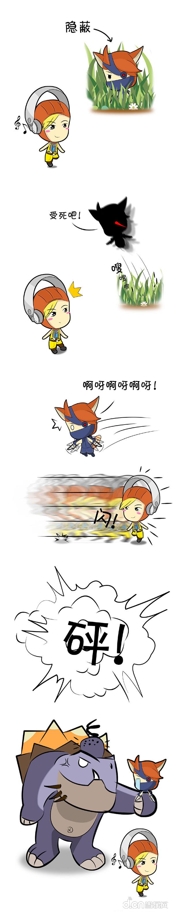 虚荣趣味卡通：野区遇塔卡