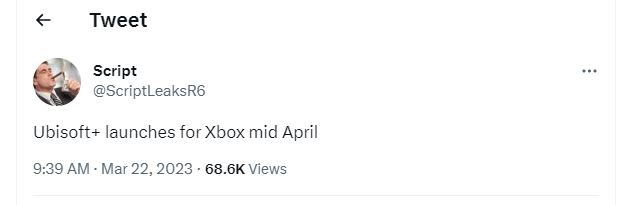传闻：Ubisoft+将于4月登陆Xbox