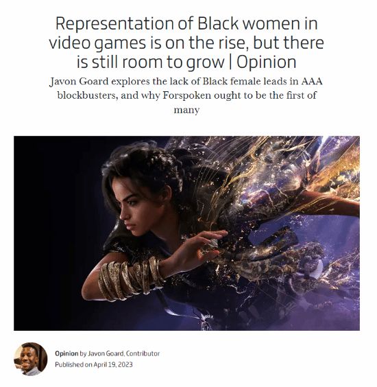 游戏外媒报道：黑人女主比例增长，但仍有上升空间