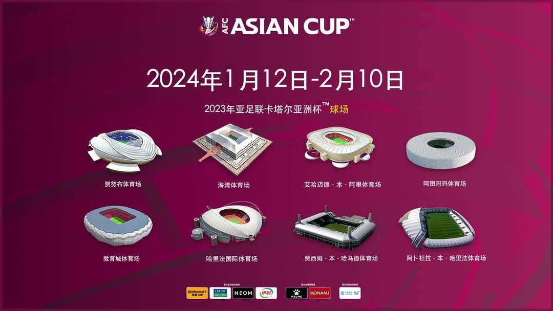 亚足联官方确认：2023年卡塔尔亚洲杯将于2024年1月12日至2月10日举行