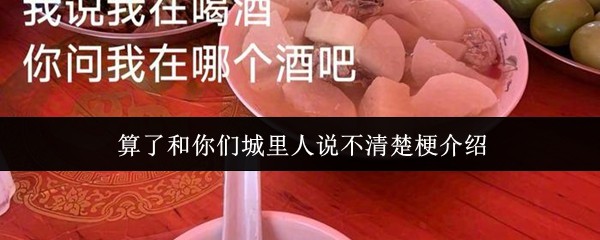 《抖音》城里人看不懂的梗介绍