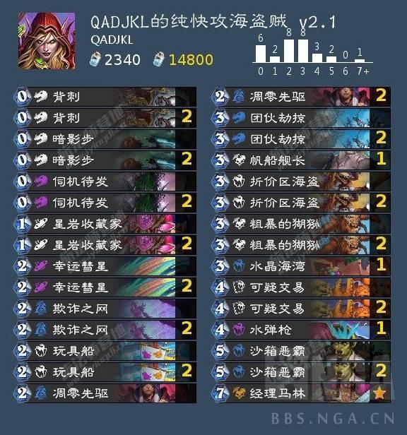 《炉石传说》迅速进攻的海盗贼卡组推荐